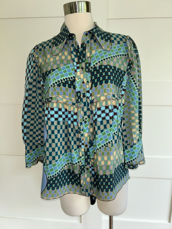 Missoni Tops - MISSONI-authentic vintage geometric print blouse